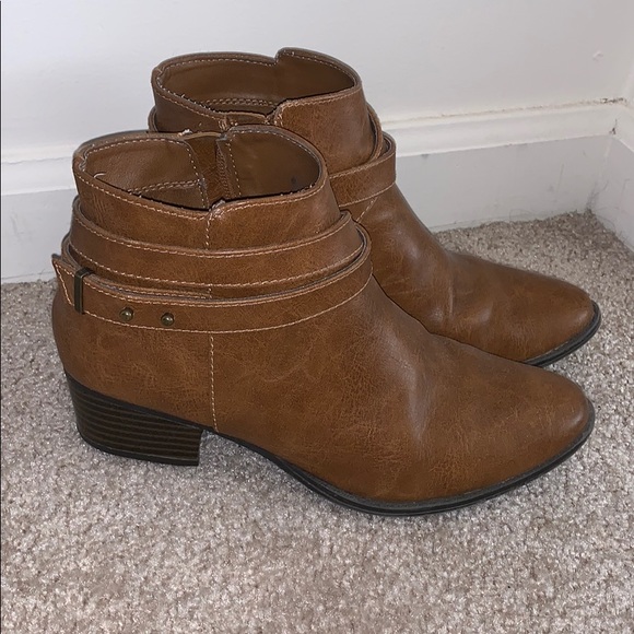 LC Lauren Conrad Shoes - Brown Lauren Conrad Ankle Booties